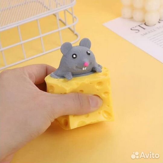 Игрушка антистресс Белка Мышка сыр