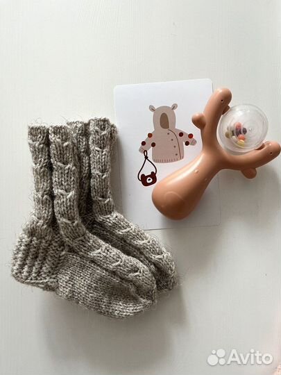 Вязанные носки детские