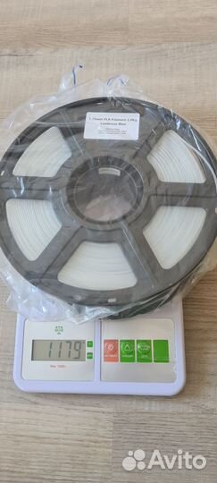 Светящийся PLA Flashforge (синее свечение)