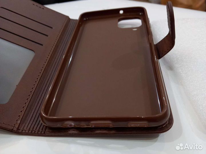 Чехол кожа для samsung а 12