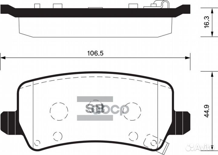 Колодки тормозные дисковые задние Серия:HI-Q SP