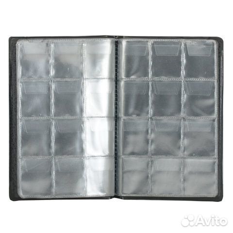 Альбом для монет, 115х170х10 мм, для 96 монет, 8 л