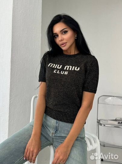 Кофта футболка трикотажная MIU MIU