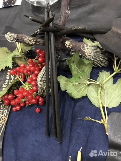 Чёрные восковые свечи,номер 60