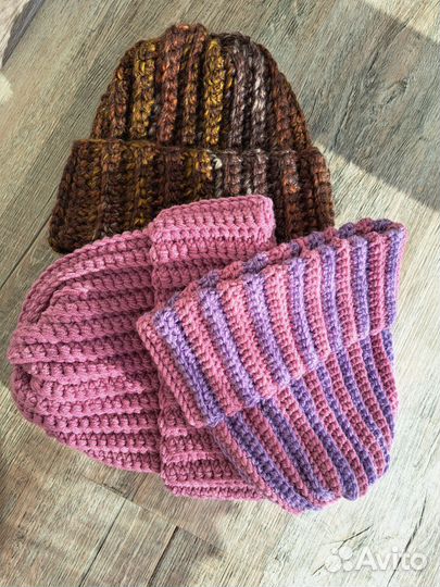 Зимние шапки вязаные