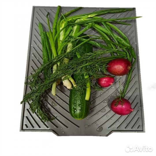 Силиконовый коврик для сушки посуды