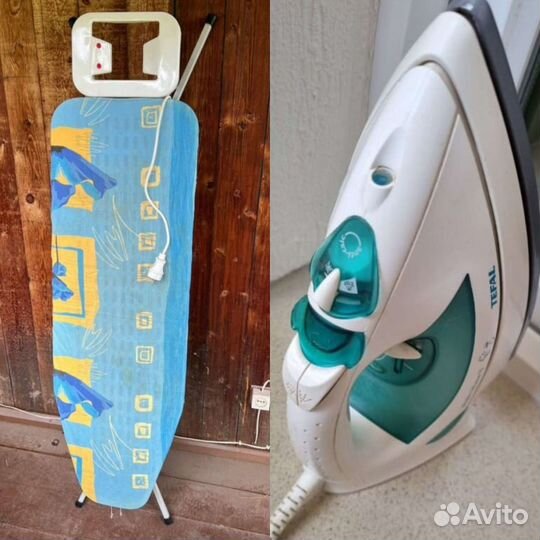 Утюг tefal + доска гладильная