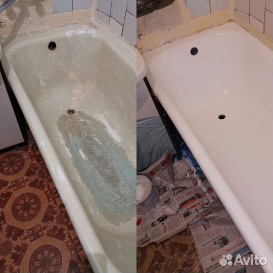 Реставрация ванны, душ. поддона и тд