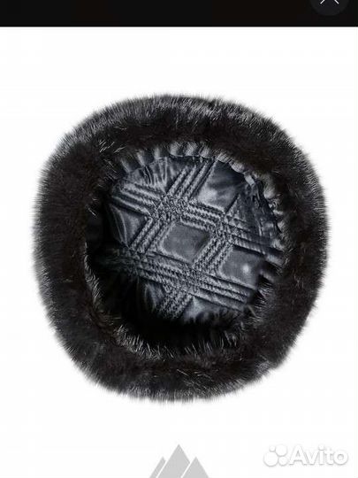 Шапка ушанка из цельной норки 57 Теплейшая