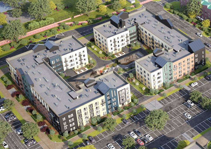 2-к. квартира, 55,3 м², 4/4 эт.