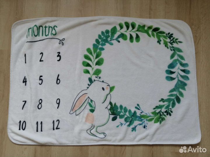 Фон для фото 12 месяцев с символом 2023, одеяло