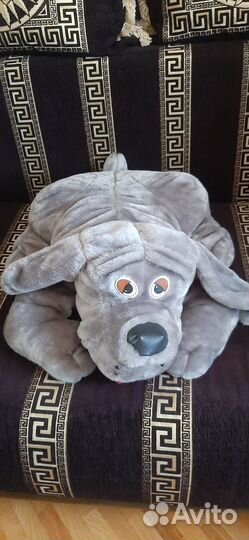 Мягкие игрушки собаки, большой медведь