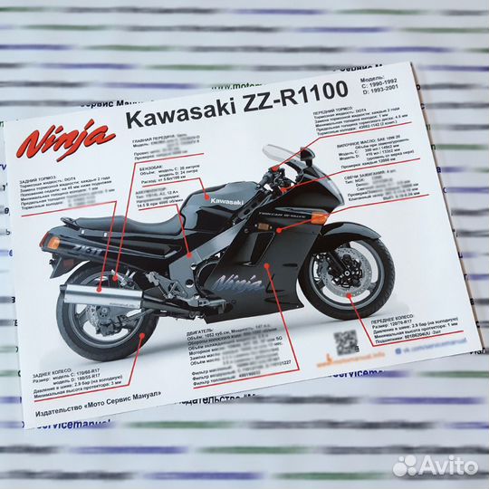 Сервис мануал на Kawasaki ZZR110 на русском языке