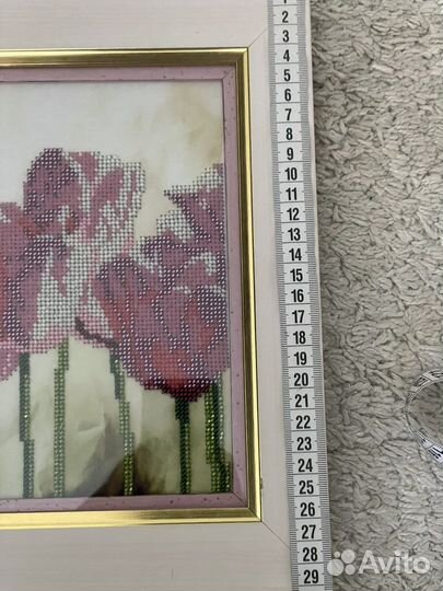 Картины из бисера в раме