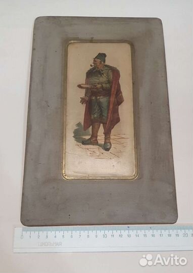 Картина на шелке (старинная)