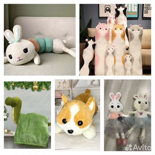 Игрушка панда/кот батон/зайчик-гусеница