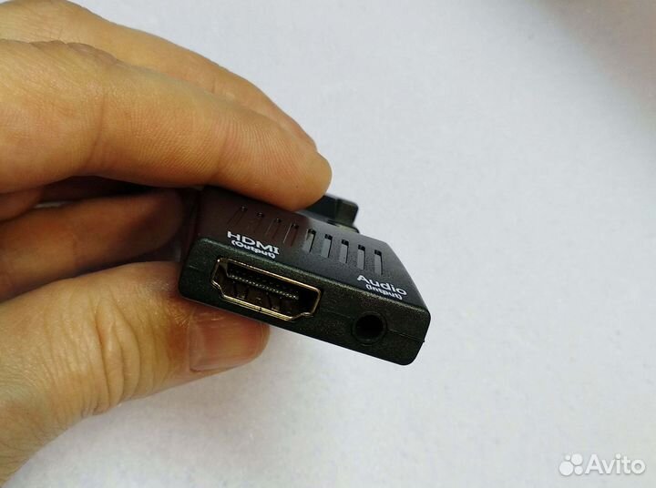 VGA на hdmi адаптер переходник с аудио входом AUX
