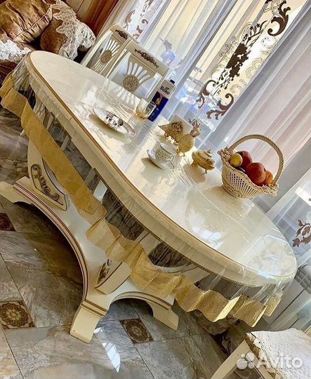 Силиконовая скатерть с кружевом