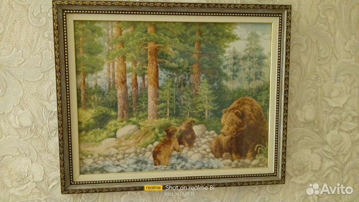 Картина вышитая крестом