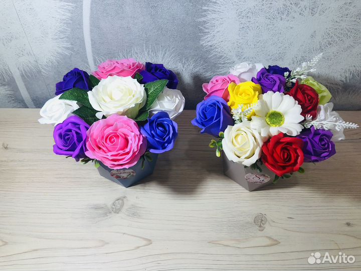 Букет цветов из мыла