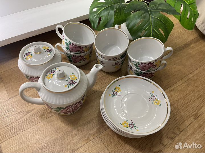 Чайный сервиз. Новый, 14 предметов