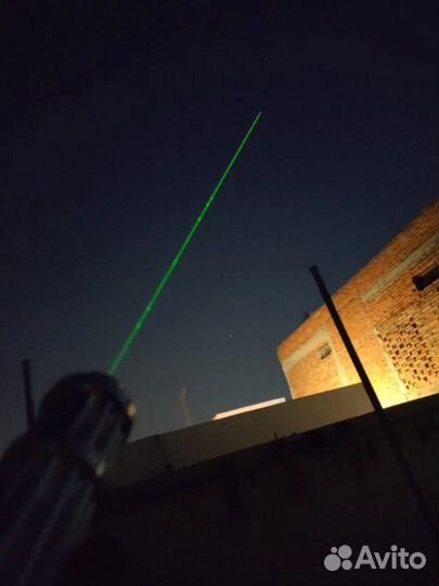 Мощный зелёный лазер. Лазерная указка. 20км дально