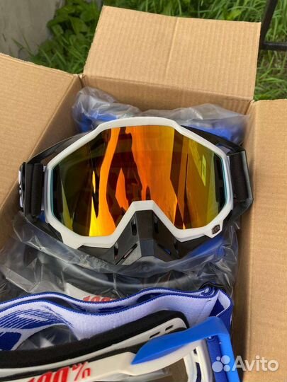 Очки для мотокросса и эндуро 100 #новые #100