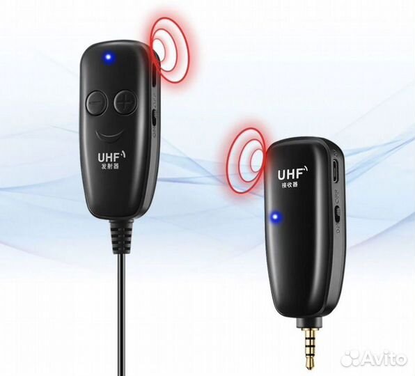 Качественный UHF радиомикрофон петличка 50 метров