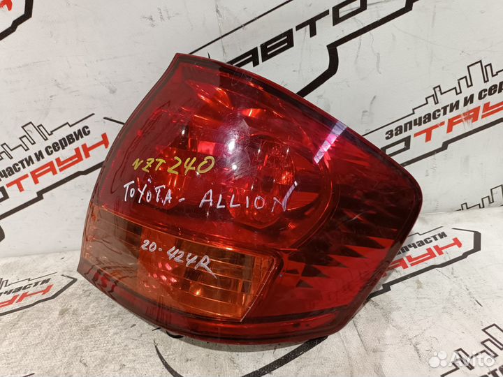 Фонарь toyota allion AZT240 NZT240 ZZT240 ZZT245 20424 1 модель правый 815502B570 F063