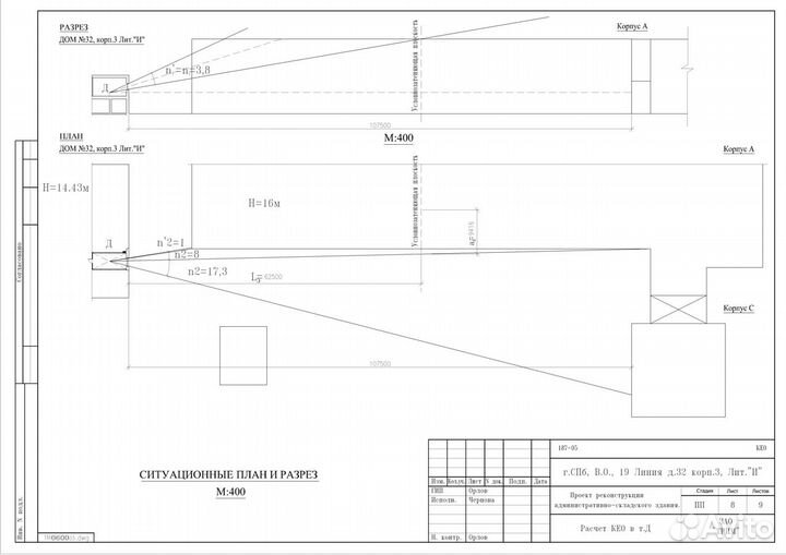 Расчёт освещённости: кео и Инсоляции