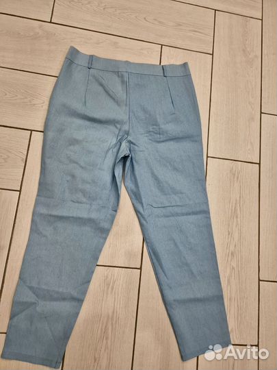 Джинсы с вышивкой женские 54 р-р