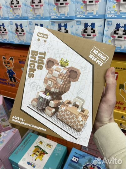 Конструктор мишка bearbrick луи витон