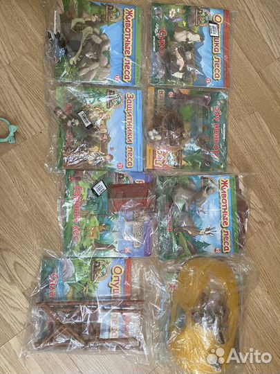 Журнал Животные леса и фигурки животных.Deagostini