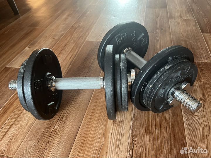 Гантели разборные 20 кг в кейсе domoys