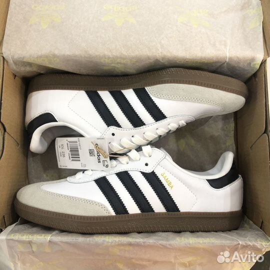 Кроссовки adidas samba OG white