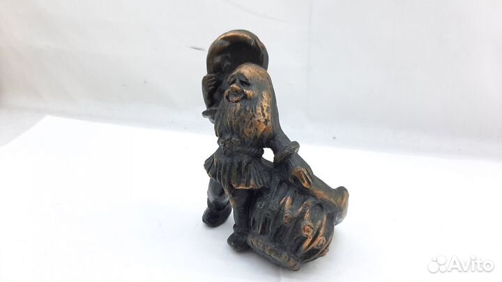 Статуэтка Гном металл подсвечник солонка СССР