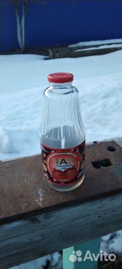 Стеклянная бутылка 1 л