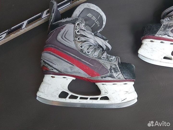 Коньки хоккейные детские 33,5 размер bauer