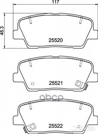NP6042 колодки дисковые задние Hyundai Santa F