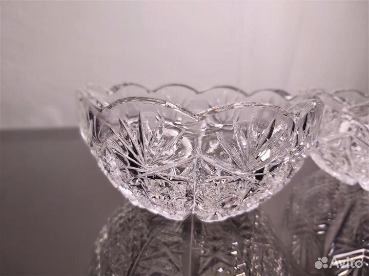 Конфетница хрустальная СССР