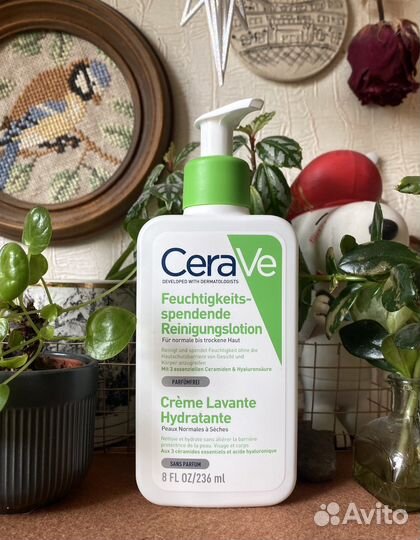 CeraVe Увлажняющий очищающий крем-гель 236 мл