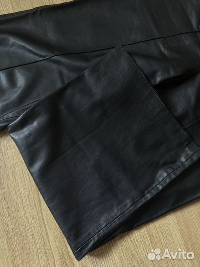 Кожаные штаны zara 36