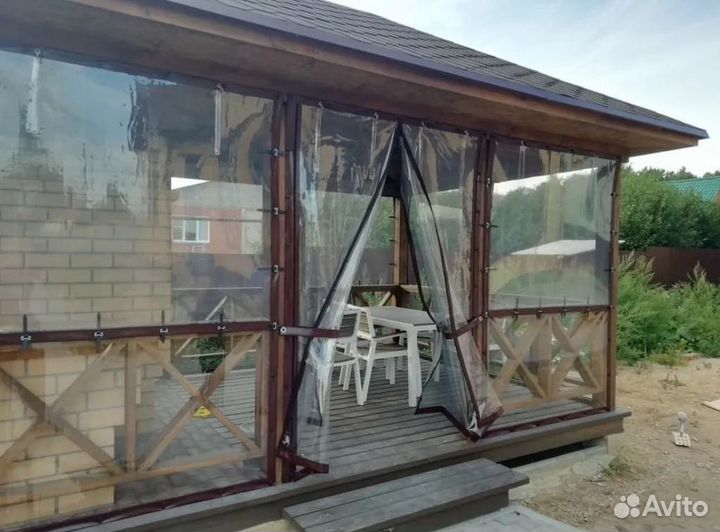 Мягкие окна для вашей беседки