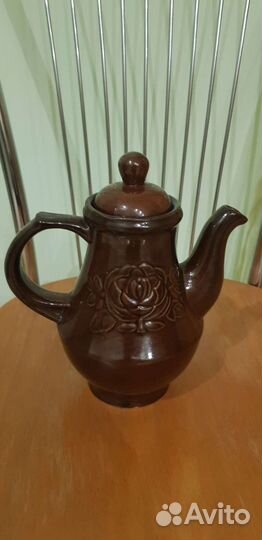 Чайник СССР глина 20см