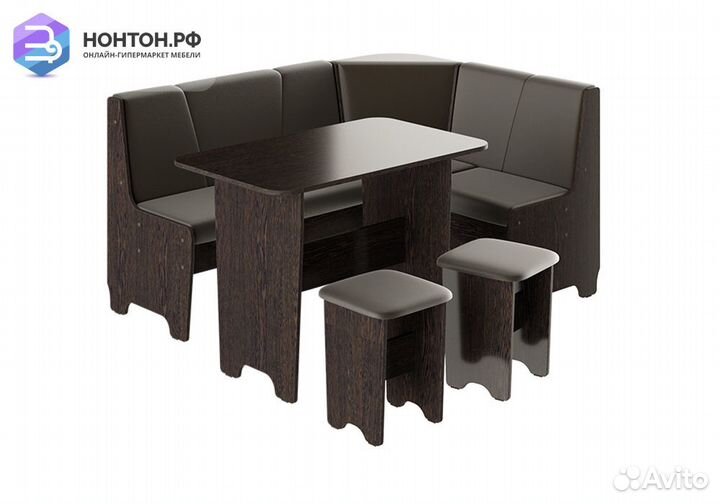 Кухонный уголок Техас исп.1 венге / экокожа коричн