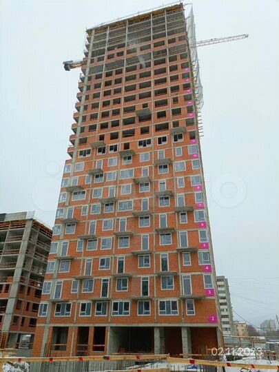 2-к. квартира, 66,8 м², 6/25 эт.