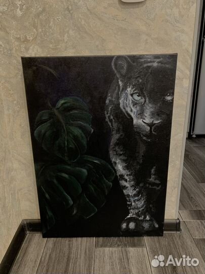 Картина акрилом на холсте 50 70 ручная работа