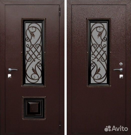 Стальная дверь в загородный дом Гранит Коттедж