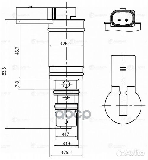 Клапан регулир. компрессора кондиц. luzar для а/м
