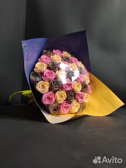 Шоколадные Розы - 37 шт в Букете